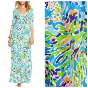 Lilly Pulitzer XS Gloria Sea Soiree Maxi Dress
